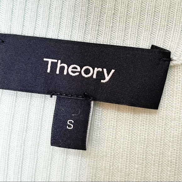 Theory Mint Green Ribbed Crew Neck Sweater - Picture 7 of 10